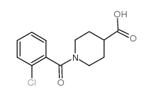 1-(2-chlorobenzoyl)piperidine-4-carboxylic acid structure