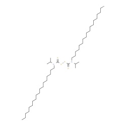 N,N'-bis(isopropyl)-N,N'-dioctadecylthioperoxydicarbamic acid Structure