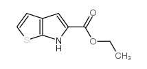 6H-噻吩并[2,3-b]吡咯-5-羧酸乙酯结构式