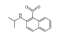1-nitro-N-propan-2-ylnaphthalen-2-amine结构式
