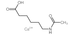 Hexanoic acid, 6-(acetylamino)-, calcium salt (2_1) Structure
