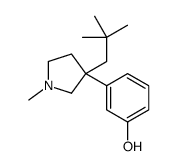 3-[3-(2,2-Dimethylpropyl)-1-methyl-3-pyrrolidinyl]phenol结构式