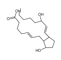 (Z)-7-[(1R,2S,5R)-2-hydroxy-5-[(E,3S)-3-hydroxyoct-1-enyl]cyclopentyl]hept-5-enoic acid Structure