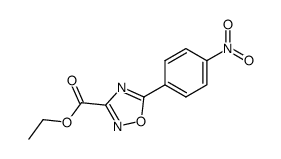 5-(4-nitro-phenyl)-[1,2,4]oxadiazole-3-carboxylic acid ethyl ester Structure