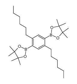 1,4-双(4,4,5,5-四甲基-1,3,2-二氧杂环戊硼烷-2-基)-2,5-二己基苯图片