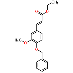 (E)-Ethyl 3-(4-(benzyloxy)-3-methoxyphenyl)acrylate structure