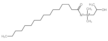 Hydrazinium, 1-(2-hydroxypropyl)-1,1-dimethyl-2-(1-oxohexadecyl)-, hydroxide, inner salt结构式