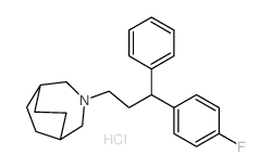3-[3-(4-fluorophenyl)-3-phenyl-propyl]-3-azabicyclo[3.2.2]nonane结构式