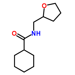 N-(Tetrahydro-2-furanylmethyl)cyclohexanecarboxamide结构式