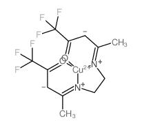 N,N-Ethylene bis(trifluoroacetylacetoiminato)copper(II) structure