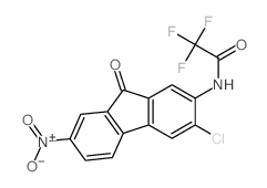 Acetamide,N-(3-chloro-7-nitro-9-oxo-9H-fluoren-2-yl)-2,2,2-trifluoro- Structure