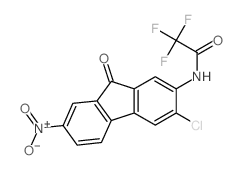 Acetamide,N-(3-chloro-7-nitro-9-oxo-9H-fluoren-2-yl)-2,2,2-trifluoro- structure