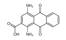 1,4-diamino-9,10-dioxoanthracene-2-carboxylic acid Structure