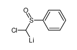 lithio α-chloromethyl phenyl sulfoxide Structure