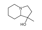 1-Hydroxy-1-methylindolizidin Structure