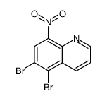 5,6-dibromo-8-nitro-quinoline Structure