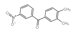 3,4-dimethyl-3'-nitrobenzophenone Structure
