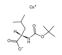 caesium (2S)-2-[(tert-butoxycarbonyl)amino]-4-methylpentanoate结构式