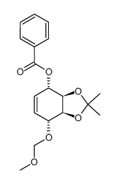 (3aR,4S,7R,7aS)-3a,4,7,7a-tetrahydro-7-(methoxymethoxy)-2,2-dimethyl-1,3-benzodioxol-4-ol monobenzoate Structure