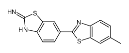 6-(6-methyl-1,3-benzothiazol-2-yl)-1,3-benzothiazol-2-amine结构式