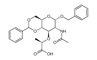 2-[[7-(acetylamino)-6-(benzyloxy)-2-phenylperhydropyrano[3,2-d][1,3]dioxin-8-yl]oxy]propanoic acid picture