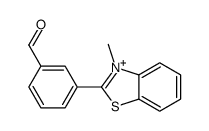 3-(3-methyl-1,3-benzothiazol-3-ium-2-yl)benzaldehyde Structure