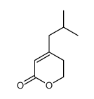 2H-Pyran-2-one, 5,6-dihydro-4-(2-methylpropyl)- (9CI) structure