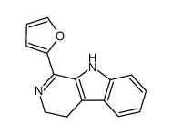1-furan-2-yl-4,9-dihydro-3H-β-carboline结构式