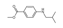 Benzoic acid, 4-[(2-methylpropyl)amino]-, methyl ester (9CI) structure