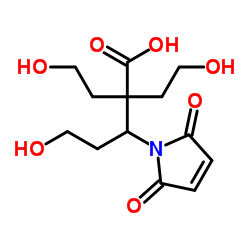 马来酰亚胺基-三(乙二醇)-丙酸结构式
