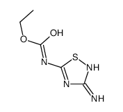ethyl N-(3-amino-1,2,4-thiadiazol-5-yl)carbamate结构式
