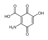 2-amino-5-hydroxy-3,6-dioxo-cyclohexa-1,4-dienecarboxylic acid Structure