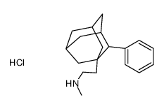 N-methyl-2-(2-phenyl-1-adamantyl)ethanamine,hydrochloride Structure