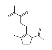 3-isopropenyl-1-methyl-2-(4-methyl-3-oxo-4-pentenyl)-1-cyclopentene Structure