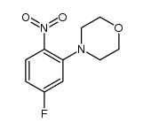 4-(2-硝基-5-氟苯基)吗啉结构式