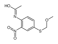 N-[4-(methoxymethylsulfanyl)-2-nitrophenyl]acetamide Structure