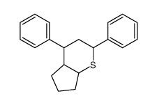 2,4-diphenyl-2,3,4,4a,5,6,7,7a-octahydrocyclopenta[b]thiopyran结构式