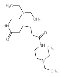 Hexanediamide,N1,N6-bis[2-(diethylamino)ethyl]- Structure