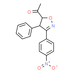 1-[4,5-Dihydro-3-(4-nitrophenyl)-4-phenylisoxazol-5-yl]ethanone picture