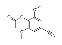 4-acetoxy-3,5-dimethoxy-benzonitrile结构式