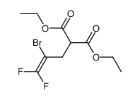 diethyl 2-(2-bromo-3,3-difluoroallyl)malonate结构式