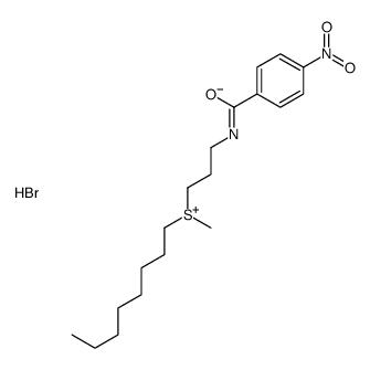 methyl-[3-[(4-nitrobenzoyl)amino]propyl]-octylsulfanium,bromide结构式