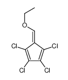 1,2,3,4-tetrachloro-5-(ethoxymethylidene)cyclopenta-1,3-diene结构式