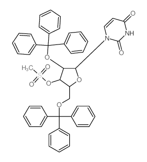 1-[4-methylsulfonyloxy-3-trityloxy-5-(trityloxymethyl)oxolan-2-yl]pyrimidine-2,4-dione picture