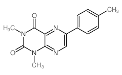 2,4(1H,3H)-Pteridinedione,1,3-dimethyl-6-(4-methylphenyl)-结构式