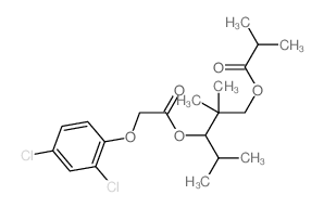 [3-[2-(2,4-dichlorophenoxy)acetyl]oxy-2,2,4-trimethyl-pentyl] 2-methylpropanoate结构式