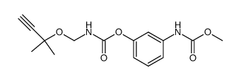 [3-(1,1-Dimethyl-prop-2-ynyloxymethylcarbamoyloxy)-phenyl]-carbamic acid methyl ester Structure