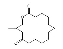 15-methyl-oxacyclohexadecane-2,13-dione结构式