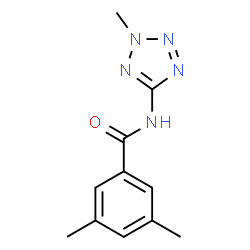 3,5-Dimethyl-N-(2-methyl-2H-tetrazol-5-yl)benzamide结构式