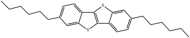 2,7-二己基[1]苯并噻吩并[3,2-b][1]苯并噻吩结构式